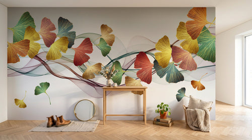 Design SK0930 — Papier peint Art Abstrait Vagues et Lignes — Novomur