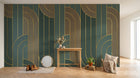 Design SK0975 — Papier peint Art Abstrait Bauhaus Beige - Collection 1 — Novomur