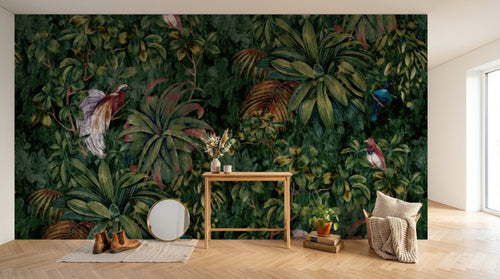 Design SL0120 — Papier peint Palmier Tropical & Jungle Dense — Novomur
