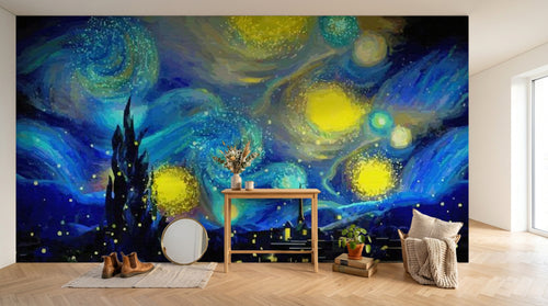 Design SL0183 — Papier peint Galaxie Réaliste — Novomur