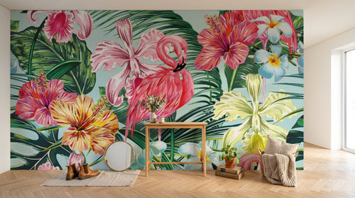 Design ZX0534 — Papier peint Palmier Tropical & Jungle Dense — Novomur
