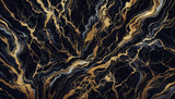 Échantillon Papier peint Marbre Noir et Or Luxe - Collection 1 - Sur mesure — A0006