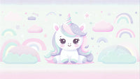 Échantillon, Design A0009, Papier peint panoramique Licorne Enfant - Sur mesure