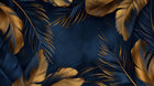 Design A0017 — Palmier Tropical Doré Luxe - Collection 2 — design seul — Novomur
