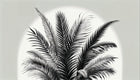 Design A0020 — Palmier Tropical Vert - Collection 4 — design seul — Novomur