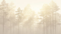 Échantillon, Design A0022, Papier peint panoramique Forêt Pins et Sapins - Collection 1 - Sur mesure