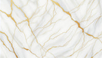 Échantillon, Design A0036, Papier peint panoramique Marbre Blanc Classique - Collection 2 - Sur mesure