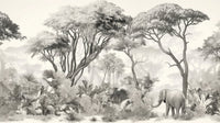 Échantillon, Design A0056, Papier peint panoramique Safari Savane Aquarelle - Collection 2 - Sur mesure