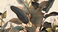 Échantillon, Design A0061, Papier peint panoramique Palmier Tropical Vert - Collection 1 - Sur mesure