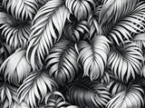 Échantillon Papier peint Palmier Tropical Vert - Collection 4 - Sur mesure — A0069
