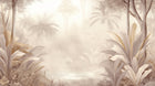 Design A0086 — Palmier Tropical Vintage Sépia — design seul — Novomur