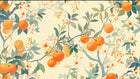 Papier peint Fruits Agrumes Beige - Sur mesure - Design A0113