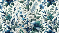 Échantillon, Design A0114, Papier peint panoramique Coquelicots et Fleurs Sauvages - Sur mesure
