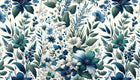 Papier peint Liberty Floral - Sur mesure - Design A0114