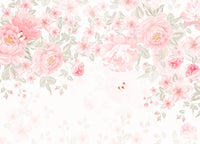Échantillon, Design A0134, Papier peint panoramique Floral Pivoines et Roses - Collection 2 - Sur mesure