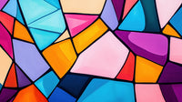 Échantillon, Design A0145, Papier peint panoramique Géométrique Triangles et Losanges - Collection 2 - Sur mesure
