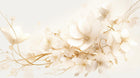 Papier peint Floral Ivoire - Sur mesure - Design A0150