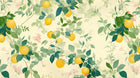 Papier peint Fruits Agrumes Beige - Sur mesure - Design A0179