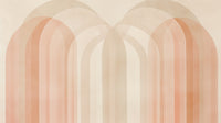 Échantillon, Design A0218, Papier peint panoramique Art Abstrait Bauhaus Beige - Collection 2 - Sur mesure
