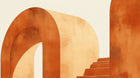 Design A0221 — Art Abstrait Bauhaus Beige - Collection 2 — design seul — Novomur