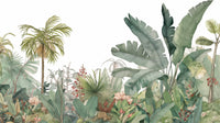 Échantillon, Design A0228, Papier peint panoramique Palmier Tropical & Jungle Dense - Sur mesure