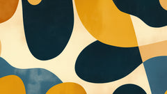 Papier peint panoramique Art Abstrait Bauhaus Coloré - Collection 2 - Sur mesure