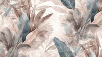 Échantillon, Design A0263, Papier peint panoramique Palmier Tropical Vert - Collection 1 - Sur mesure