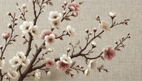 Échantillon, Design A0273, Papier peint panoramique Cerisier Rose - Sur mesure