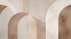 Design A0281 — Art Abstrait Bauhaus Beige - Collection 2 — design seul — Novomur
