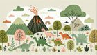 Design A0286 — Dinosaures Enfant — design seul — Novomur