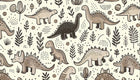 Design A0311 — Dinosaures Enfant — design seul — Novomur