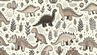 Échantillon, Design A0311, Papier peint panoramique Dinosaures Enfant - Sur mesure