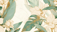 Échantillon, Design A0313, Papier peint panoramique Palmier Tropical Vert - Collection 3 - Sur mesure