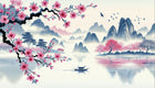 Design A0320 — Cerisier en Fleurs — design seul — Novomur