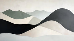 Papier peint panoramique Paysage Montagne Minimaliste - Collection 2 - Sur mesure