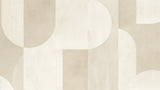 Échantillon Papier peint Art Abstrait Bauhaus Beige - Collection 2 - Sur mesure — A0366