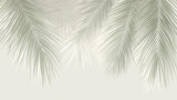 Échantillon Papier peint Palmier Tropical Vert - Collection 3 - Sur mesure — A0371