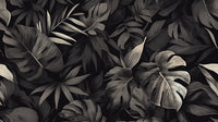 Échantillon, Design A0390, Papier peint panoramique Palmier Tropical Vert - Collection 4 - Sur mesure