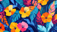 Échantillon, Design A0442, Papier peint panoramique Palmier Tropical Vintage Sépia - Sur mesure