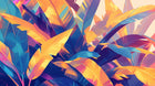 Design A0452 — Palmier Tropical Pop Art Vif — design seul — Novomur