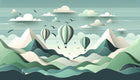 Design A0481 — Montgolfières Enfant — design seul — Novomur