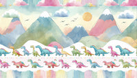 Échantillon, Design A0507, Papier peint panoramique Dinosaures Enfant - Sur mesure