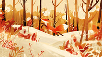 Échantillon, Design A0517, Papier peint panoramique Animaux Forêt - Sur mesure