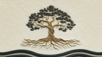 Échantillon, Design A0570, Papier peint panoramique Arbres Décoratifs - Sur mesure