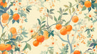 Papier peint Fruits Agrumes Beige - Sur mesure - Design A0583