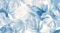 Échantillon, Design A0588, Papier peint panoramique Palmier Tropical Vert - Collection 4 - Sur mesure