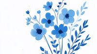 Échantillon, Design A0624, Papier peint panoramique Floral Pivoines et Roses - Collection 1 - Sur mesure