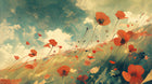 Design A0675 — Coquelicots et Fleurs Sauvages — design seul — Novomur