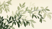 Échantillon, Design A0686, Papier peint panoramique Botanique Feuillage - Collection 1 - Sur mesure