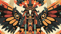Échantillon, Design A0714, Papier peint panoramique Ethnique Tribal Africain - Sur mesure